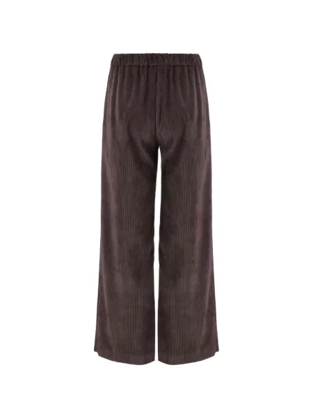 Pantaloni F.it de catifea cord maro