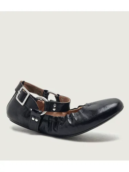 Marella De piele balerini Mlabonito Mary Jane negru