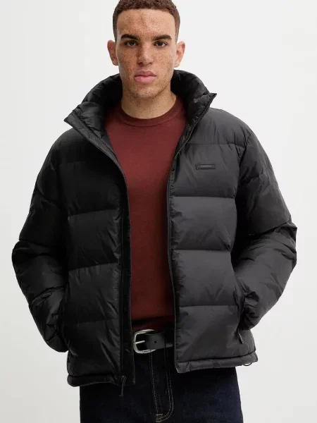 Péřová bunda Calvin Klein zimní černá