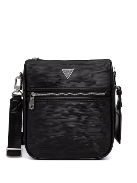 Geantă crossbody Guess cu autograf negru