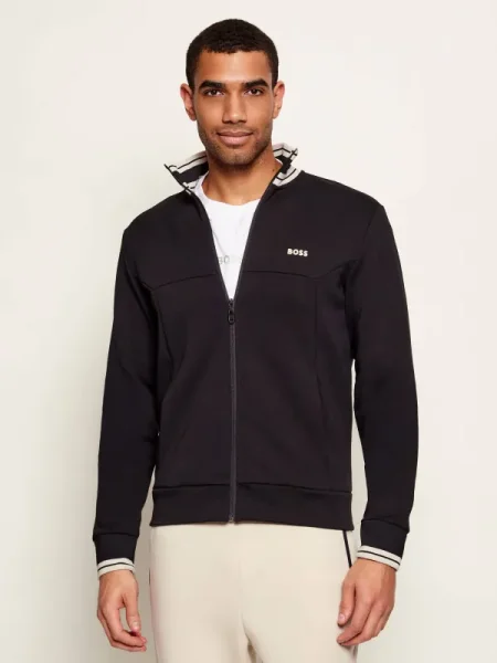 BOSS GREEN Hanorac FZ Zone | regular fit negru