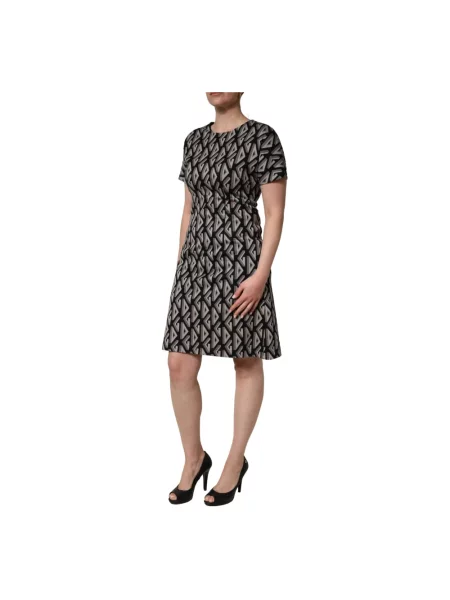 Sukienka Dolce And Gabbana w kształcie litery A czarna