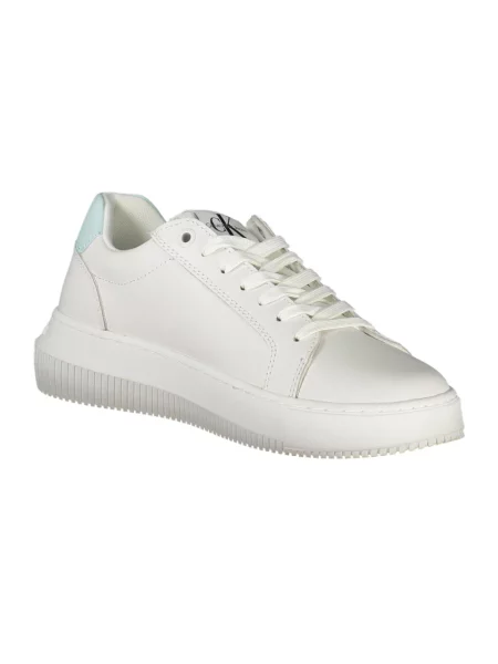 Sneakersy Calvin Klein skórzane chunky białe