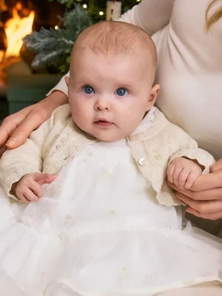Mayoral Newborn Kojenecký kardigan béžový