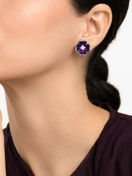 Naušnice Saboo Fine Jewels s cvjetnim printom