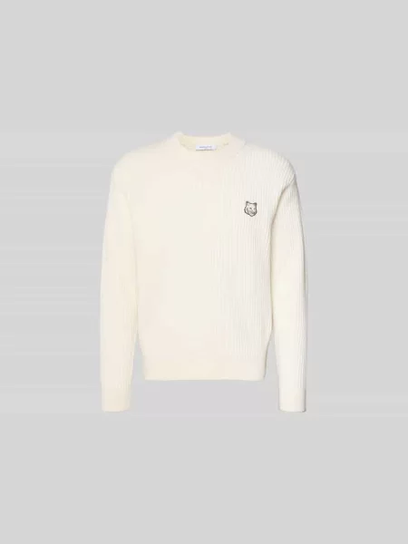Sweter z wyhaftowanym logo Maison Kitsune