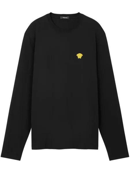 Tricou Versace cu broderie negru