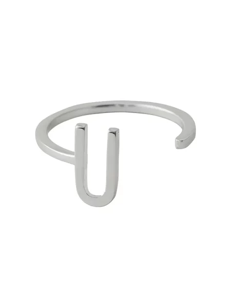 Перстень Design Letters срібний