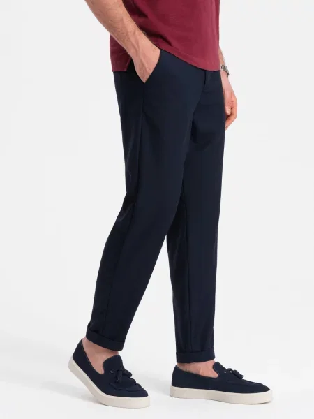 Talie elastică pantaloni chino Ombre negru