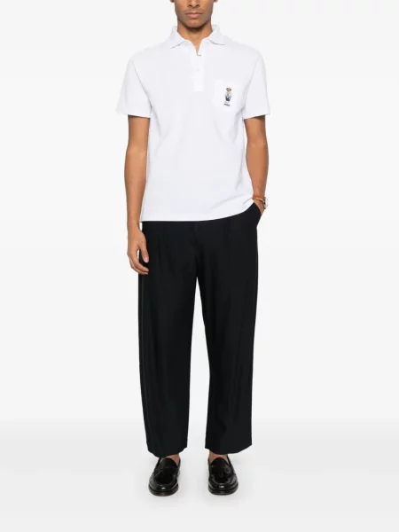Велурени костюм чорапи Polo Ralph Lauren бродирани синьо
