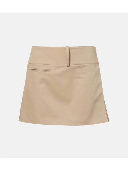 Fusta plisata Courreges plisată bej