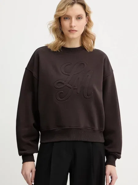 La Mania bluză CREMA uni CREMA maro