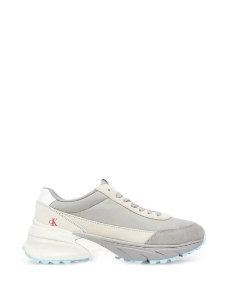 Sneakerși Calvin Klein Jeans din piele de căprioară gri
