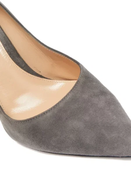 Pantofi cu toc Gianvito Rossi din piele de căprioară gri