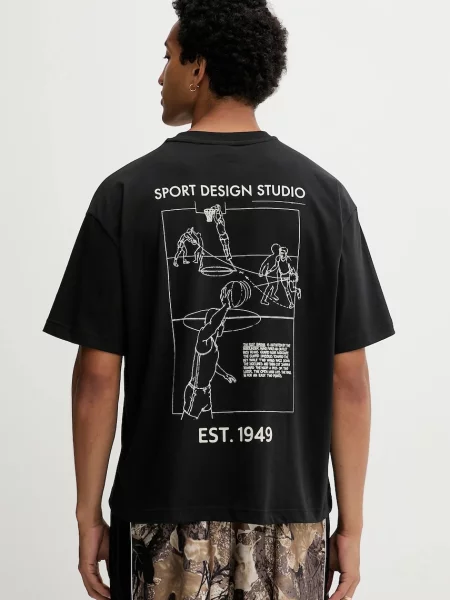Тениска adidas Originals Asd Fastbrk Tee с десен черно