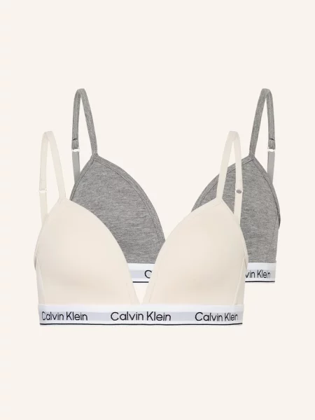 Strečová podprsenka Calvin Klein bílá