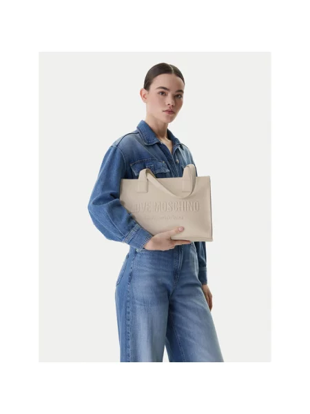 Torebka LOVE MOSCHINO beżowa
