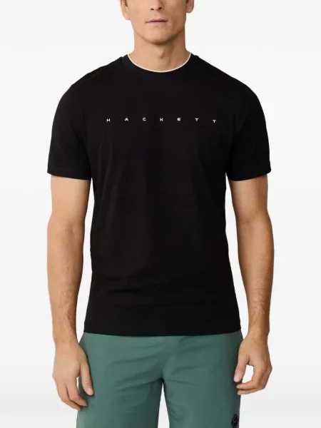 Tricou Hackett London cu imagine negru