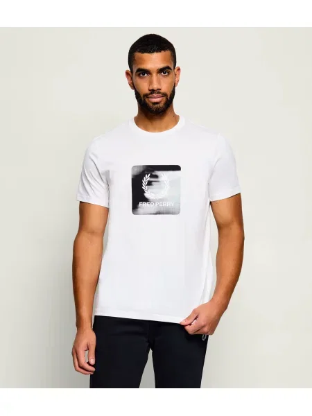 Fred Perry Tricou alb