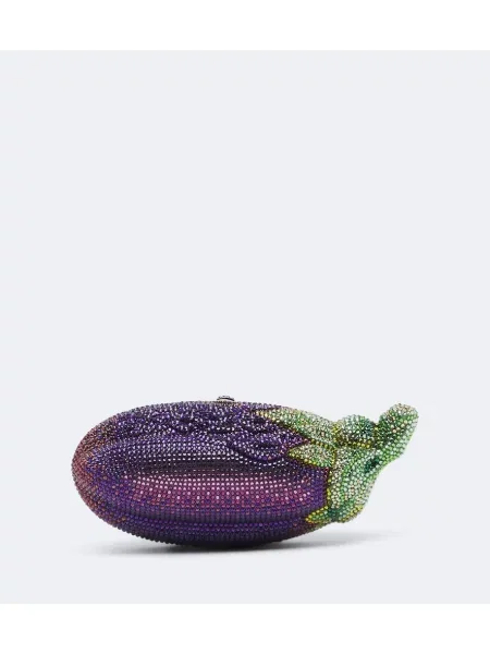 Geantă plic Judith Leiber Couture violet