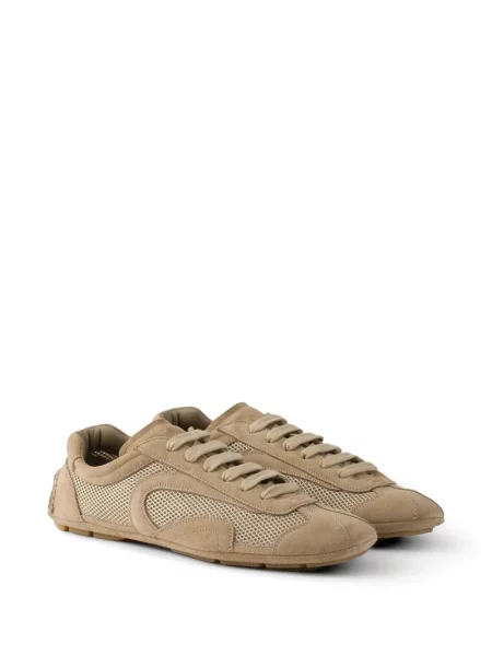 Sneakerși Prada din piele de căprioară
