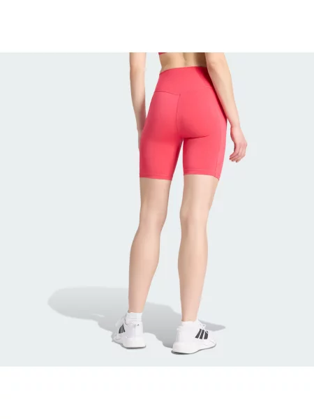 Krátké legíny Optimé Essentials Stash Pocket bílé