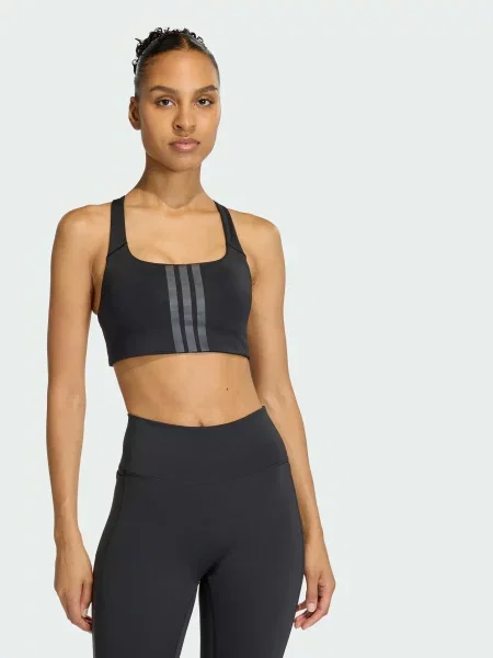 Спортивний топ adidas перероблений чорний