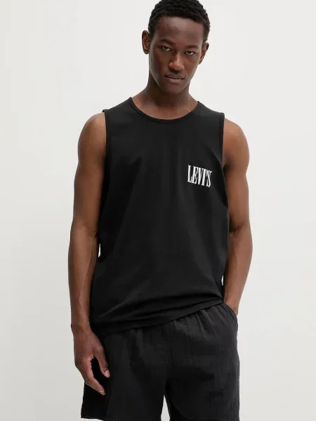 Tričko Levi's GRAPHIC ROWER TANK černá