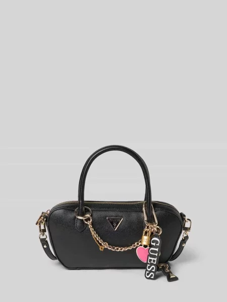 Torba na ramię z imitacji skóry model ‘Davina’ Guess czarna