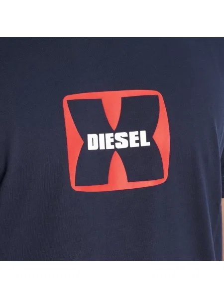 Koszulka Diesel niebieska