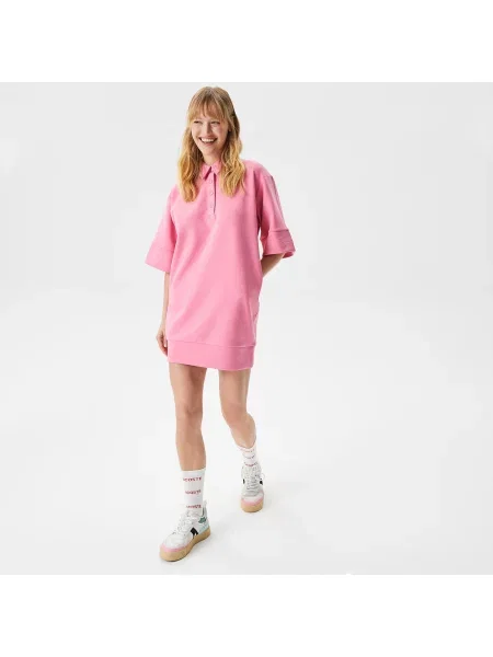 Lacoste Sukienki Lacoste różowa