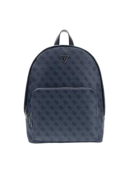 Torba Guess skórzana niebieska