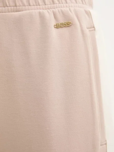 Однотонные спортивные штаны Boss бежевые