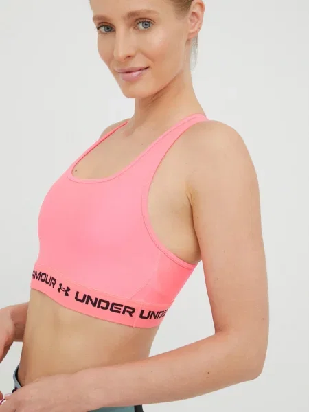 Under Armour sportovní podprsenka UA Crossback růžová