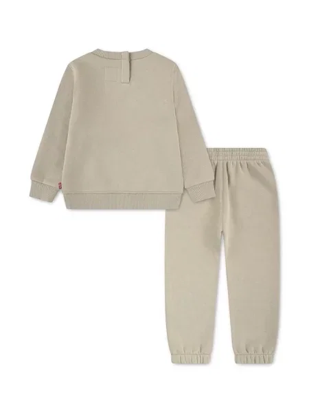 Levi's спортен комплект анцуг за бебе с HOODIE & JOGGER SET бежово