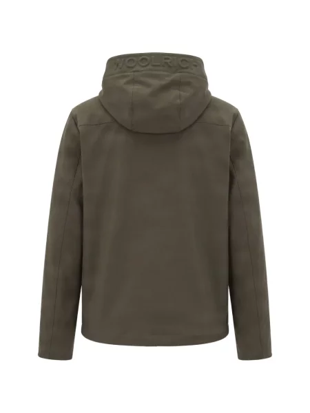 Geacă Woolrich cu glugă verde
