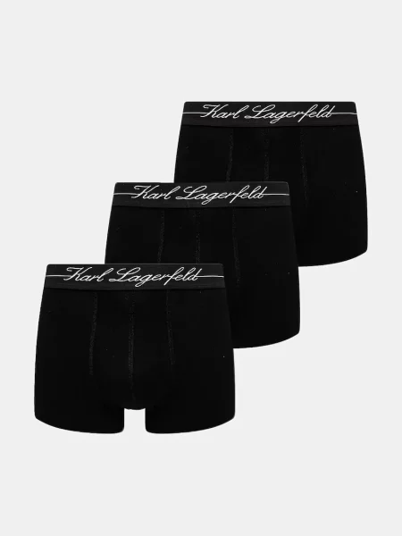 Pánske boxerky KARL LAGERFELD Hotel Karl Lyocell Trunk 3 páry black čierna