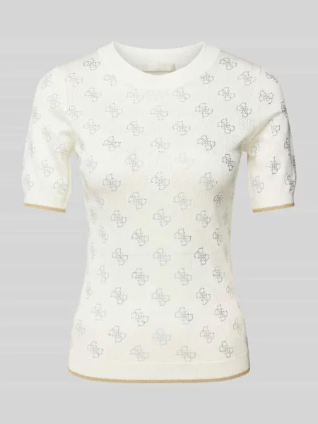 Lekka koszulka Guess elegancka biała