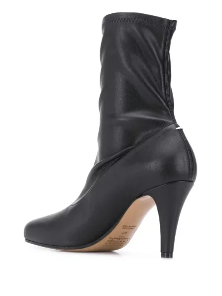 Кожени боти Maison Margiela черно