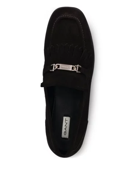 Pantofi loafer Gant cu franjuri maro