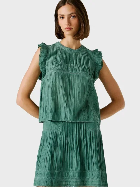 Блуза Pepe Jeans зелена