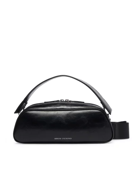 Armani Exchange crossbody kabelka dámska z imitácie kože čierna