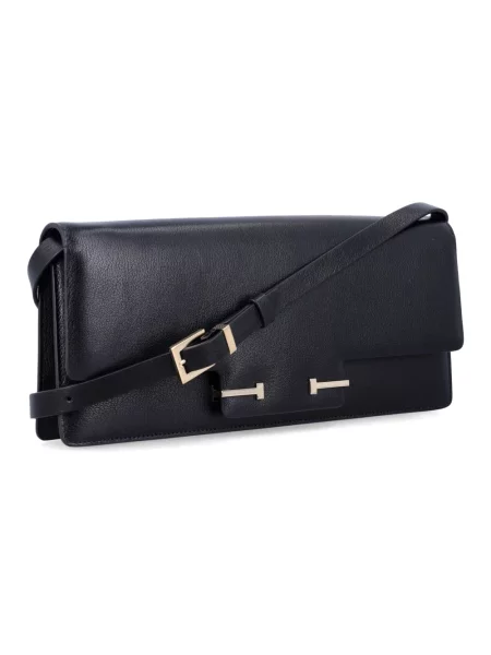 Torebka skórzana Tom Ford skórzana elegancka czarna