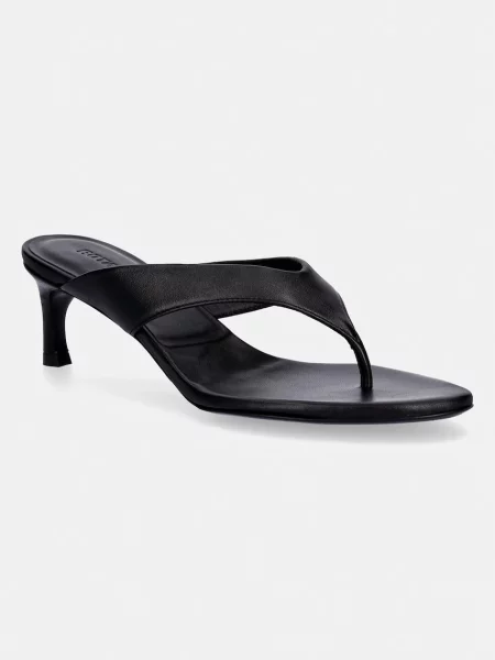 Rotate japonki skórzane czarne