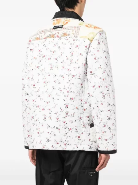 Geacă Marine Serre cu model floral alb