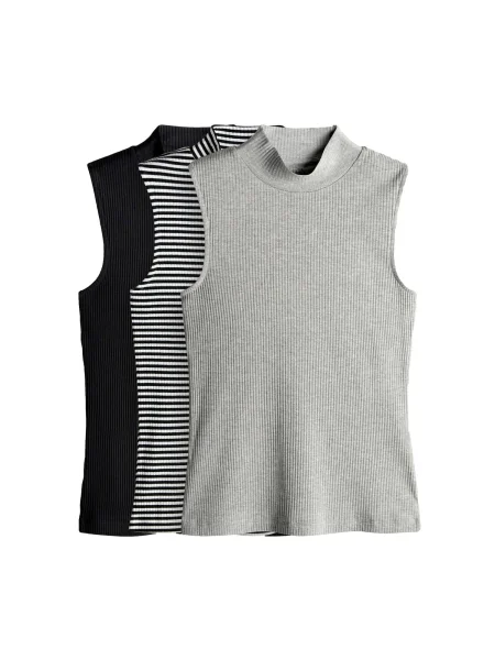 The Set Top svijetlosiva / crna bijela