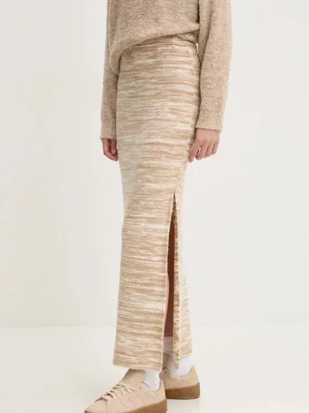 Sukně Billabong Hazy Sun maxi béžová