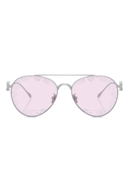 Ochelari de soare rotunzi Giorgio Armani roz