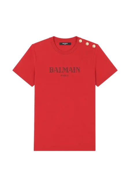 Koszulka dziecięca Balmain czerwona