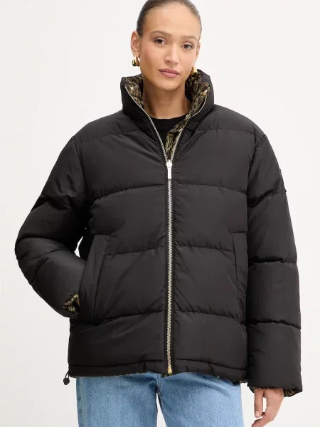 Just Cavalli geacă cu două fețe de iarnă verde